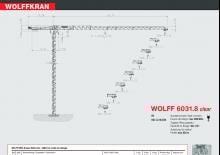 Żurawie wieżowe-WS-górnoobrotowy Wolffkran 6031.8 clear