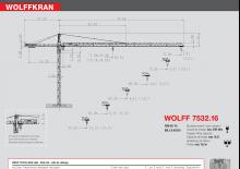 Żurawie wieżowe-WS-górnoobrotowy Wolffkran 7532.16 cross