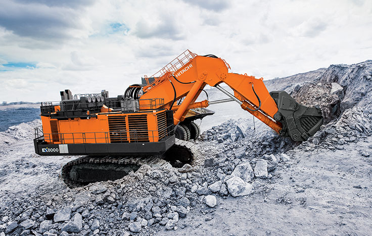 自動車 HITACHI EX8000-6 EXCAVATOR Specyfikacja koparki Hitachi EX8000-6 (2017 - 2025