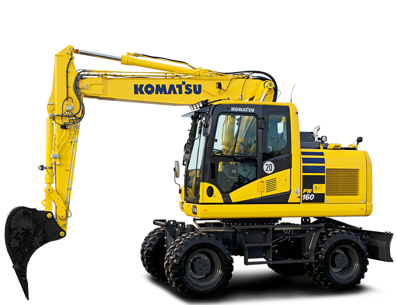 こまち Komatsu PW160-11 Koparka mobilna kup nowy w Saxony